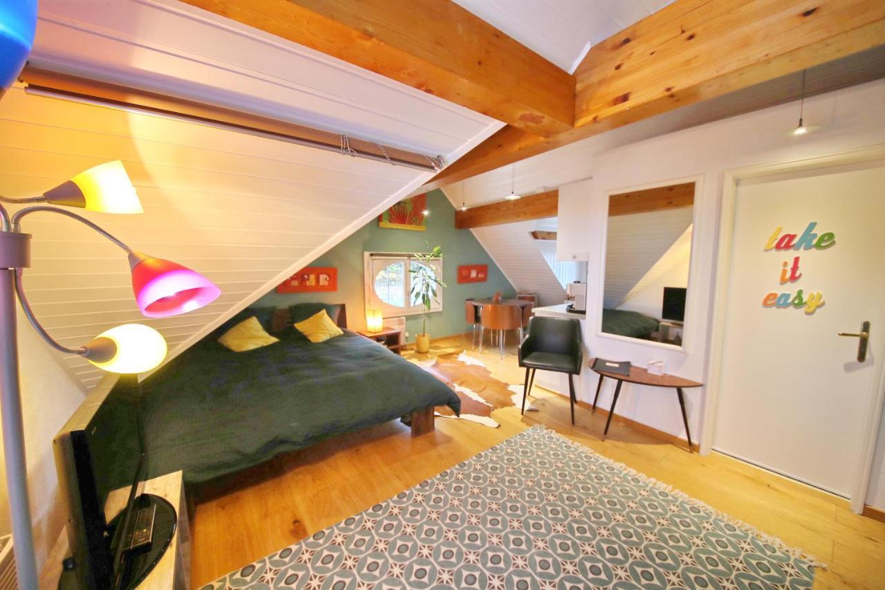 Corseaux Beach Rooms-Riviera Beach Apartments Vevey Exterior foto
