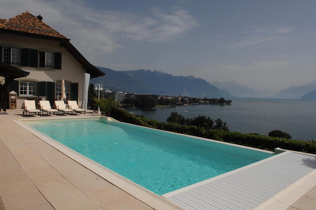 Corseaux Beach Rooms-Riviera Beach Apartments Vevey Exterior foto